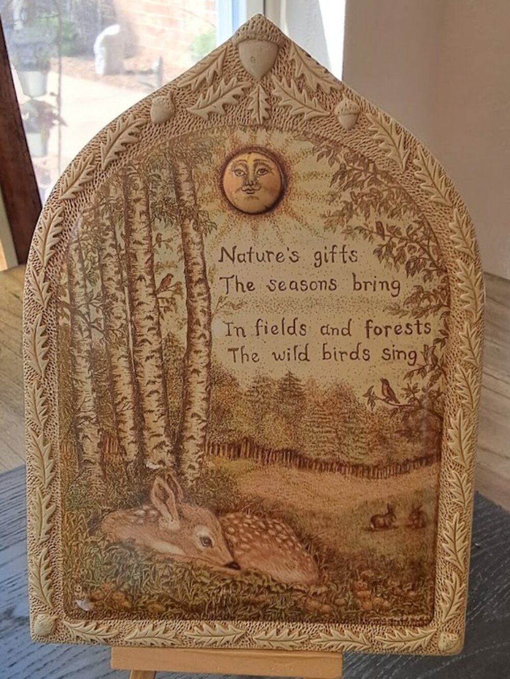Scrimshaw Nature's Gifts Wall Plaque Wall Plaque Moosup Valley, Rachel Badeau